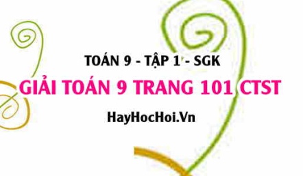 Giải Toán 9 trang 101 tập 1 Chân trời sáng tạo